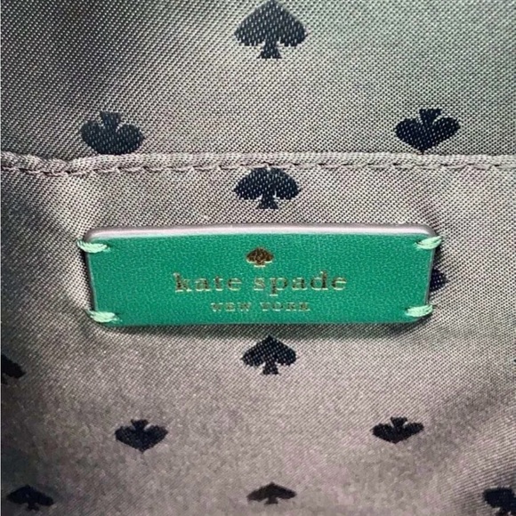 Kate Spade Schuyler mini backpack in the color Deep Jade green. - Picture 8 of 13